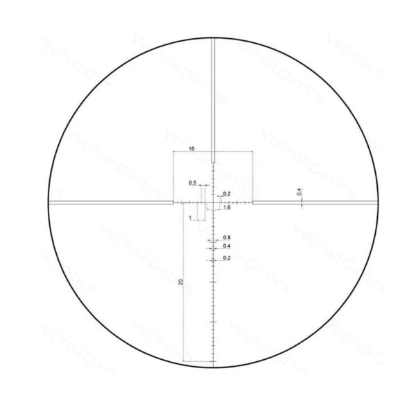 GPO Centuri 4x Super Compact Rifle Scope 4-16x44i 30mm FFP MIL Illum. Black - Precision Shot Firearms