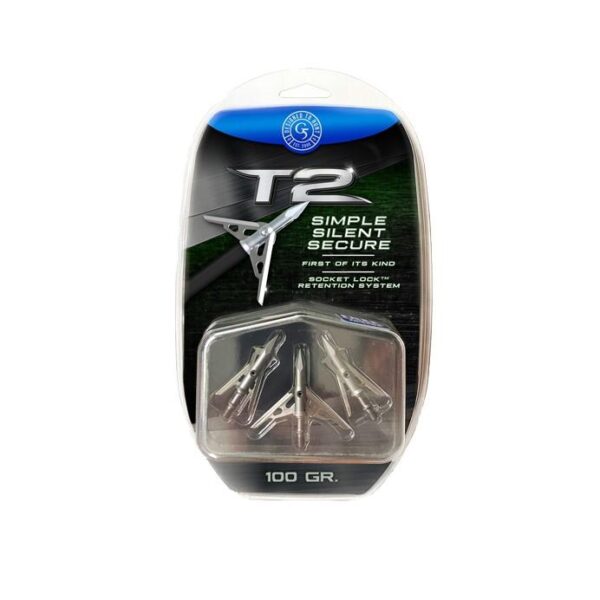G5 Outdoors T2: 2-Blade Match Expandable Broadhead 100gr BMP 3/pk - Precision Shot Firearms
