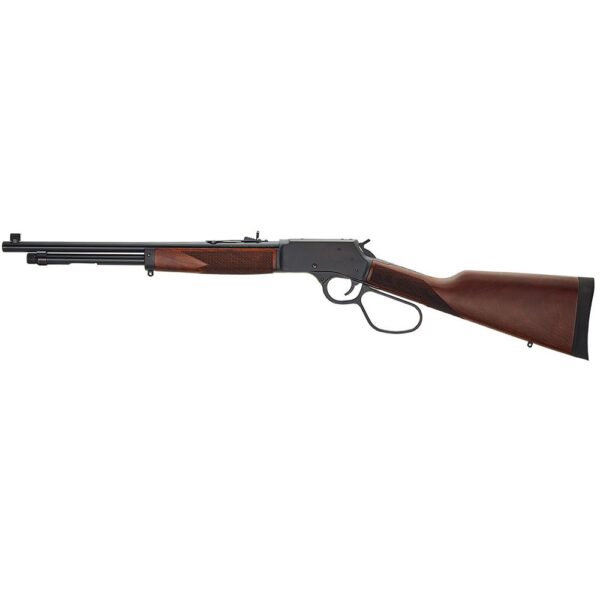 Henry Big Boy Steel w/Side Gate Rifle .44 Mag/.44 Spl 10rd Capacity 20" Round Barrel Large Loop Lever Walnut Stock - Precision Shot Firearms