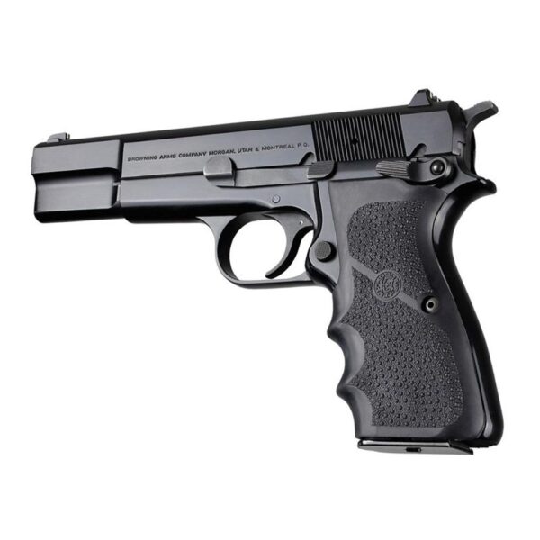 Hogue Browning Hi-Power Rubber Grips with Finger Grooves - Precision Shot Firearms