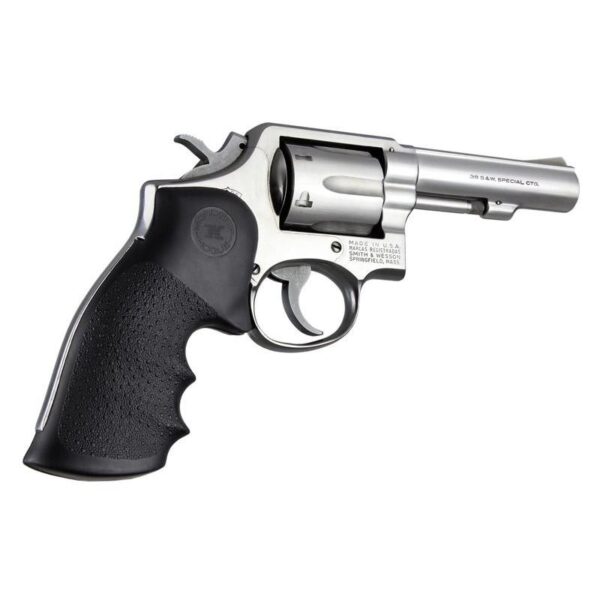 Hogue S&W K/L Frame Square Butt Rubber Handgun Grip Black - Precision Shot Firearms