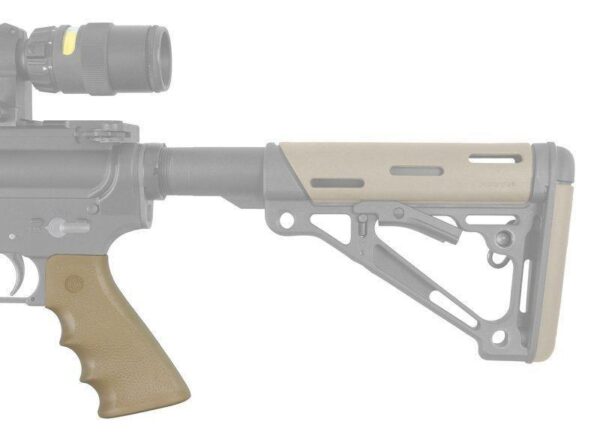 Hogue AR-15/M-16 Rubber Grip with Finger Grooves Desert Tan - Precision Shot Firearms