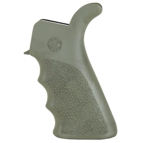 Hogue AR-15/M-16 Rubber Beavertail Grip with Finger Grooves-OD Green - Precision Shot Firearms