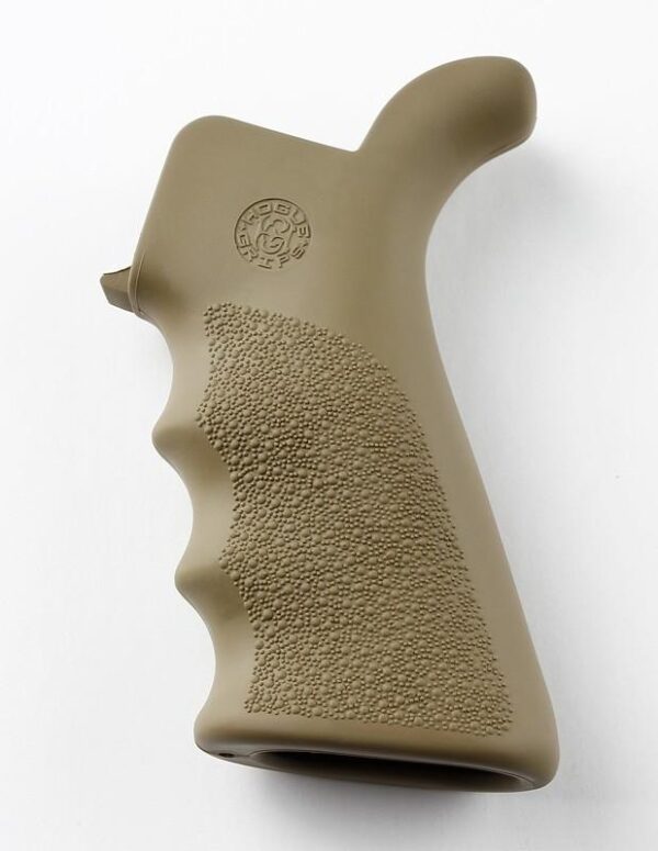 Hogue AR-15/M-16 Rubber Beavertail Grip with Finger Grooves - Desert Tan - Precision Shot Firearms