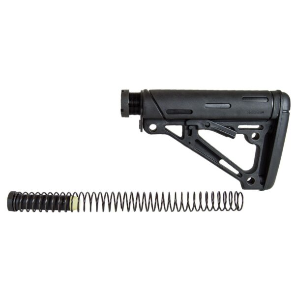 Hogue AR-15/M-16 OM Collapsible Buttstock Assembly with Buffer Tube and Hardware-Black Rubber - Precision Shot Firearms