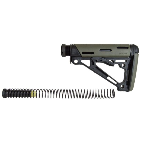 Hogue AR-15/M-16 OM Collapsible Buttstock Assembly with Buffer Tube and Hardware-OD Green Rubber - Precision Shot Firearms