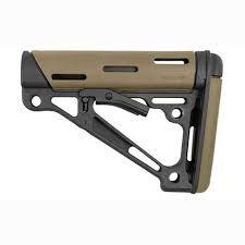 HOGUE AR15 RUBBER OVERMOLD 6-POSITION BUTTSTOCK MILL-SPEC FDE - Precision Shot Firearms