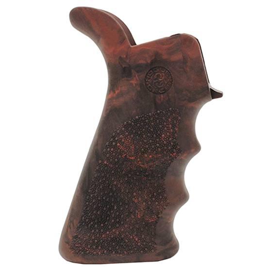 Hogue AR-15 Rubber Beavertail Grip - Red Lava - Precision Shot Firearms