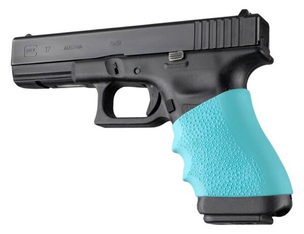 Hogue Handall Full Size Grip Sleeve Aqua - Precision Shot Firearms