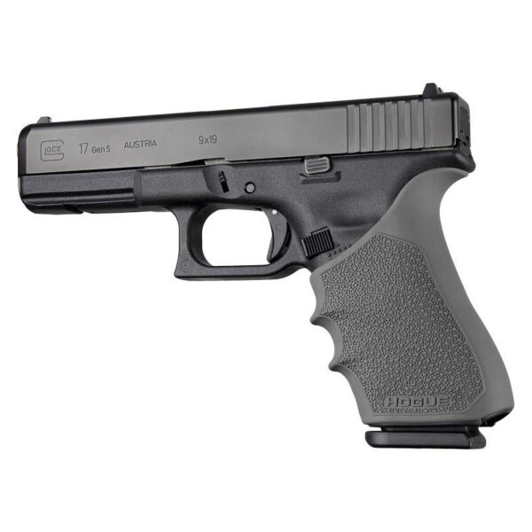 Hogue HandAll Beavertail Handgun Grip Sleeve for Glock 17 Gen 1-2-5 Slate Grey - Precision Shot Firearms