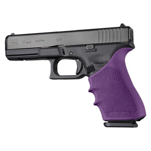 Hogue HandAll Beavertail Grip Sleeve Glock 17 Gen 1/2/5 Purple - Precision Shot Firearms