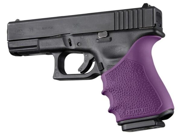Hogue HandAll Beavertail Grip Sleeve Glock 19 23 32 38 Gen 3-4 Purple - Precision Shot Firearms