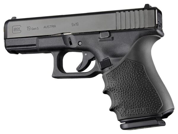 Hogue HandAll Beavertail Grip Sleeve Glock 19 23 32 38 Gen 1-2-5 Black - Precision Shot Firearms