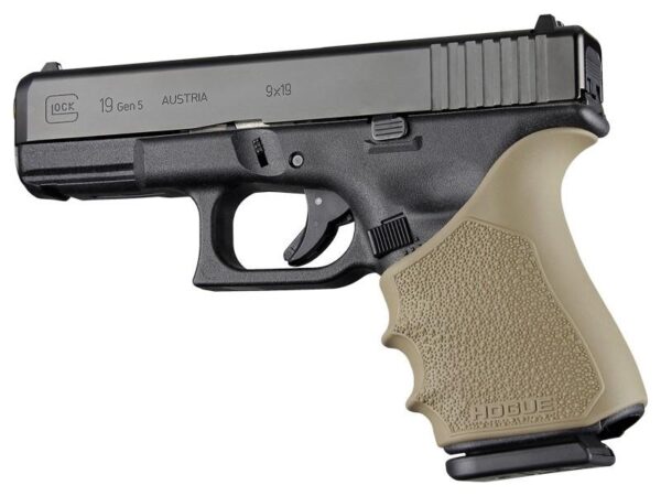 Hogue HandAll Beavertail Grip Sleeve Glock 19 23 32 38 Gen 1-2-5 Flat Dark Earth - Precision Shot Firearms