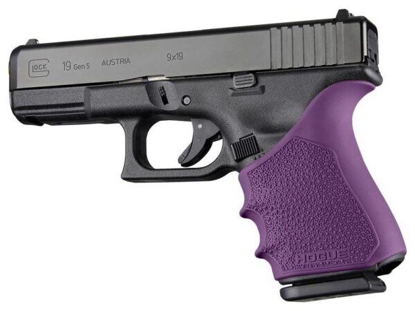 Hogue HandAll Beavertail Grip Sleeve Glock 19 23 32 38 Gen 1-2-5 Purple - Precision Shot Firearms