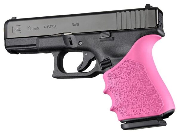 Hogue HandAll Beavertail Grip Sleeve Glock 19 23 32 38 Gen 1-2-5 Pink - Precision Shot Firearms