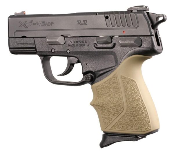 Hogue Springfield Armory XD-E 9mm/.45ACP: HandALL Beavertail Grip Sleeve - FDE - Precision Shot Firearms
