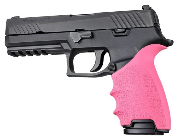 Hogue HandAll Beavertail Grip Sleeve Sig Sauer P320 Pink - Precision Shot Firearms