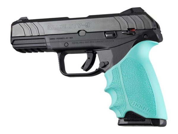 Hogue HandAll Beavertail Grip Sleeve Ruger Security 9 Aqua - Precision Shot Firearms