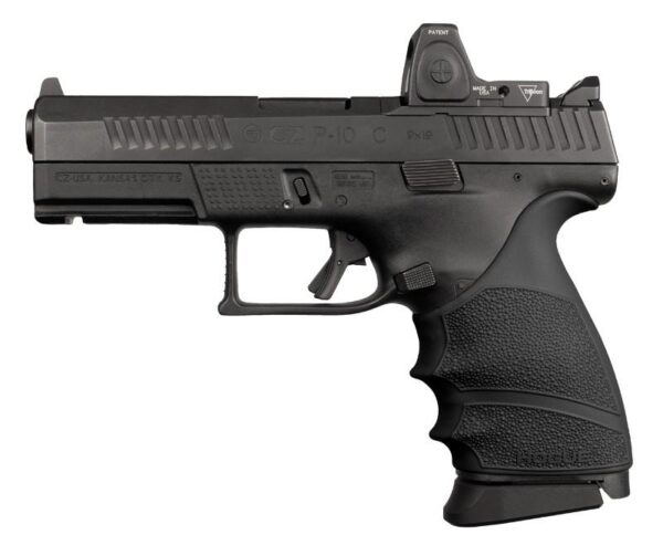 Hogue HandAll Beavertail Grip Sleeve CZ P-10 Compact 9mm - Black - Precision Shot Firearms