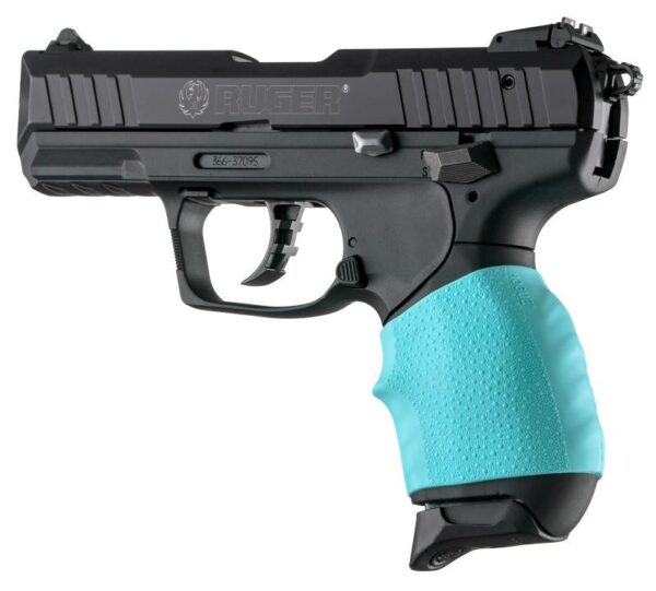 Hogue Handall Jr. Small Size Grip Sleeve Aqua - Precision Shot Firearms