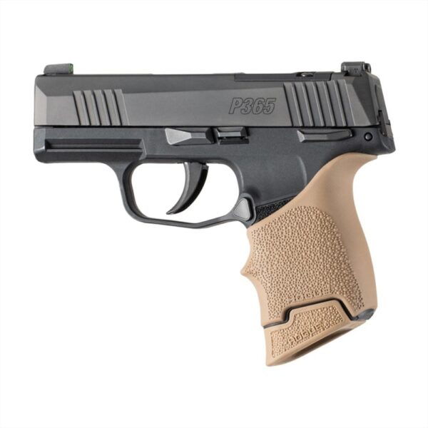Hogue Overmolded Rubber Magazine Extended Base Pad for Sig P365/365-380 10rd FDE - Precision Shot Firearms