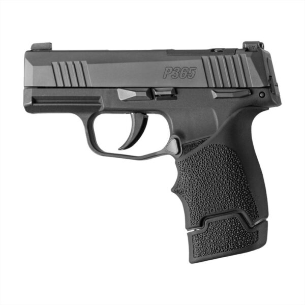 Hogue Overmolded Rubber Magazine Extended Base Pad for Sig P365/365-380 12rd Black - Precision Shot Firearms