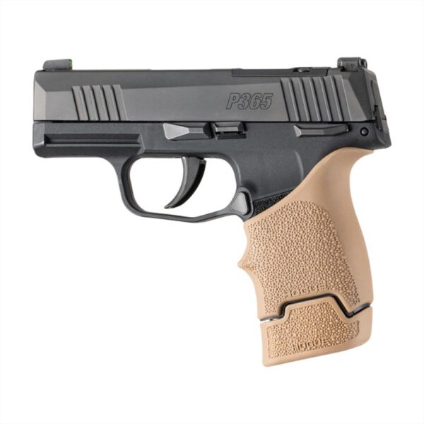 Hogue Overmolded Rubber Magazine Extended Base Pad for Sig P365/365-380 12rd FDE - Precision Shot Firearms