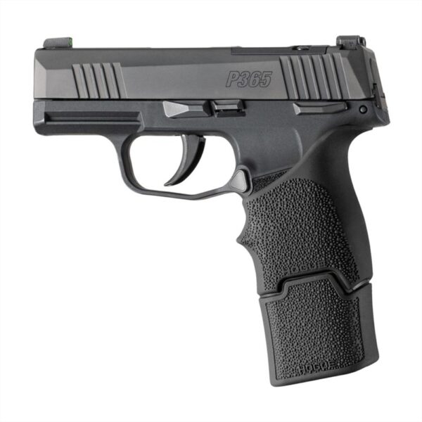 Hogue Overmolded Rubber Magazine Extended Base Pad for Sig P365/365-380 15rd Black - Precision Shot Firearms