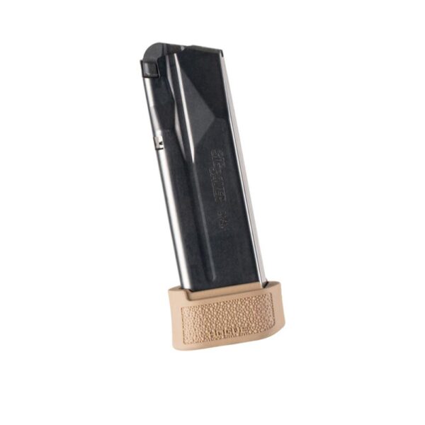 Hogue Overmolded Rubber Magazine Extended Base Pad for Sig P365 XL 15rd FDE - Precision Shot Firearms
