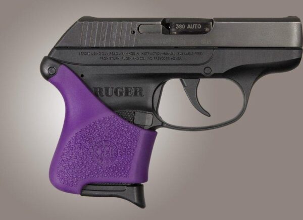 Hogue Handall Hybrid Grip Sleeve Purple for Ruger LCP - Precision Shot Firearms