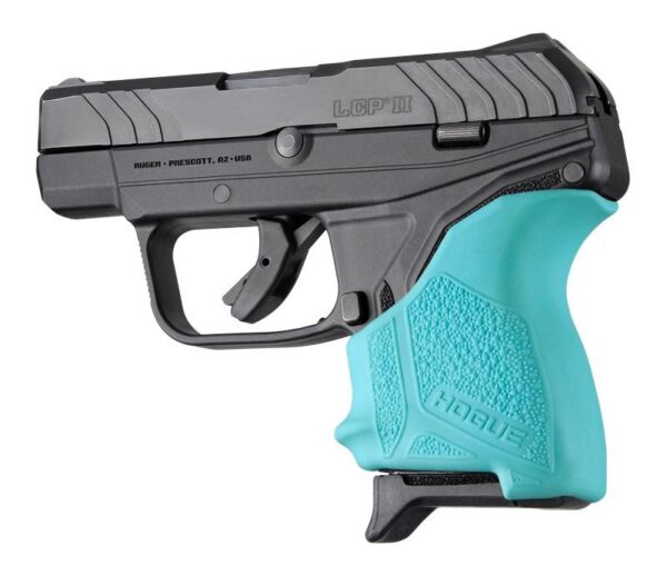 Hogue HandAll Beavertail Grip Sleeve Ruger LCP II-Aqua - Precision Shot Firearms