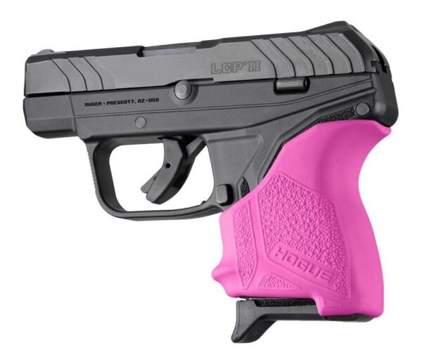 Hogue HandAll Beavertail Grip Sleeve Ruger LCP II-Pink - Precision Shot Firearms