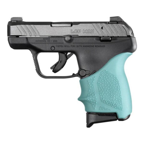 Hogue HandAll Beavertail Grip Sleeve Ruger LCP Max Aqua - Precision Shot Firearms