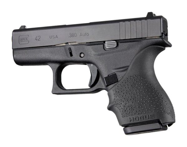 Hogue HandAll Beaver Tail Grip Sleeve Glock 42 43 - Black - Precision Shot Firearms