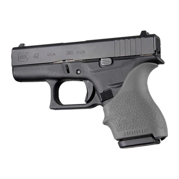 Hogue HandAll Beavertail Handgun Grip Sleeve for Glock 42 43 Slate Grey - Precision Shot Firearms