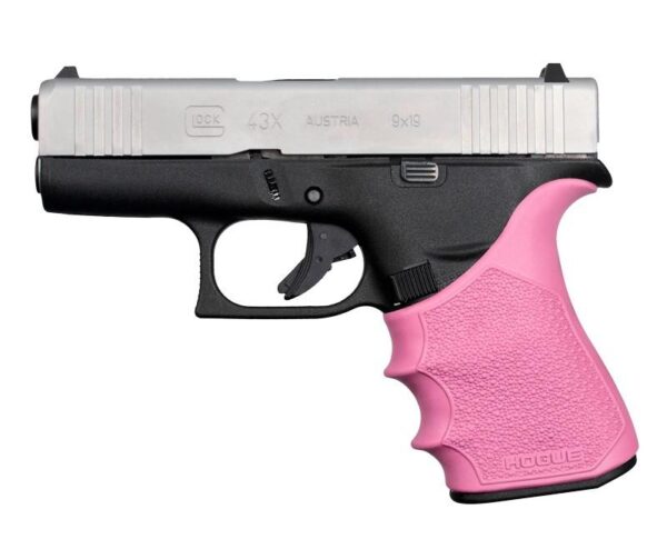 Hogue HandAll Beavertail Grip Sleeve Glock 43X 48 - Pink - Precision Shot Firearms