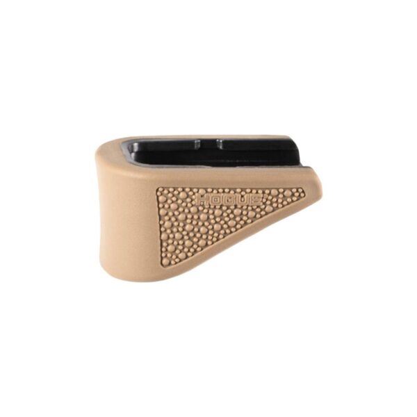 Hogue Overmolded Rubber Grip Extension Base Pad for Glock 42 6/rd Magazines FDE - Precision Shot Firearms
