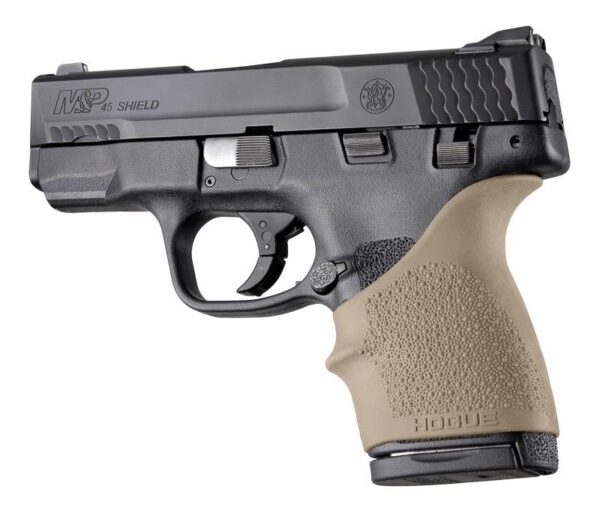 Hogue HandALL Beavertail Grip Sleeve S&W M&P Shield 45 Kahr P9/P40/CW9/CW40 FDE - Precision Shot Firearms