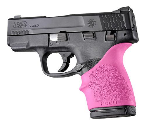 Hogue HandAll Beavertail Grip Sleeve For S&W M&P Shield 45 Kahr P9/P40/CW9/CW40-Pink - Precision Shot Firearms