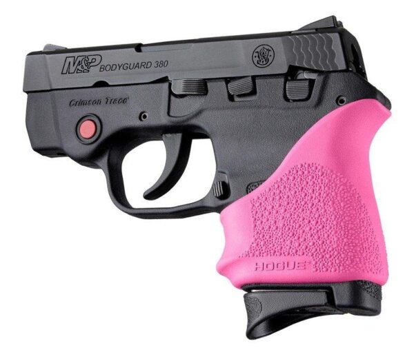 Hogue HandAll Beaver Grip Sleeve S&W Bodyguard 380/Taurus TCP & Spectrum Pink - Precision Shot Firearms