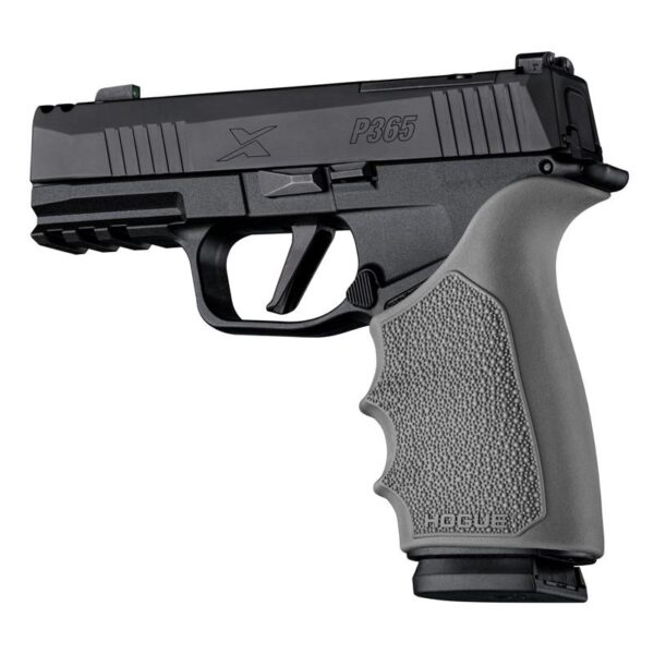 Hogue HandAll Beavertail Handgun Grip Sleeve for Sig Sauer P365 XMacro Slate Grey - Precision Shot Firearms