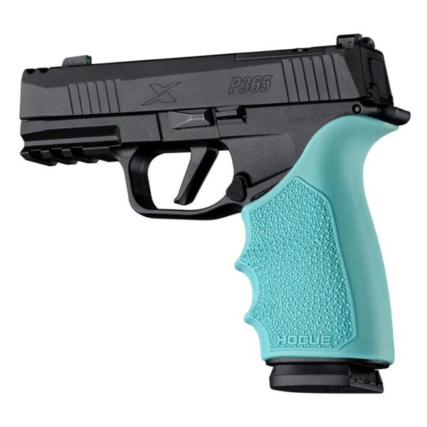 Hogue HandAll Beavertail Handgun Grip Sleeve for Sig Sauer P365 XMacro Aqua - Precision Shot Firearms