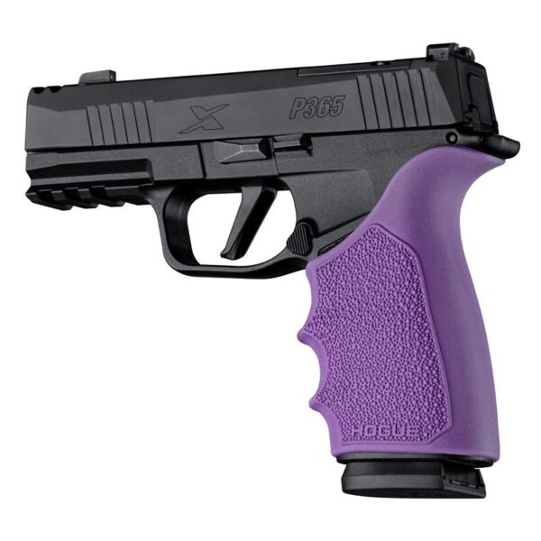 Hogue HandAll Beavertail Handgun Grip Sleeve for Sig Sauer P365 XMacro Purple - Precision Shot Firearms