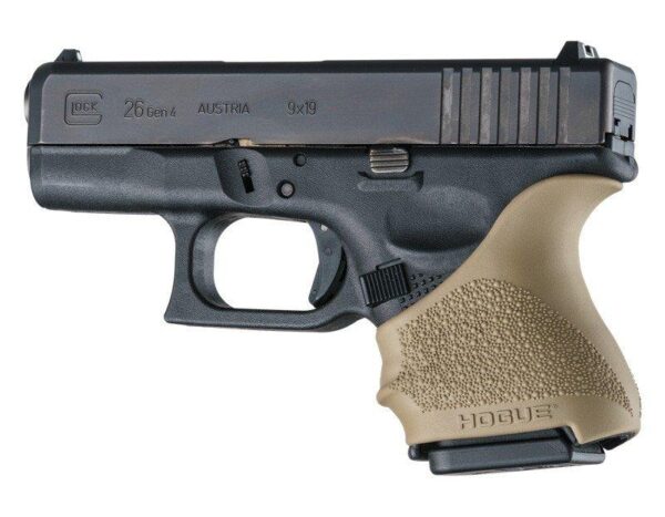 Hogue HandAll Beavertail Grip Sleeve Glock 26/27-Flat Dark Earth - Precision Shot Firearms