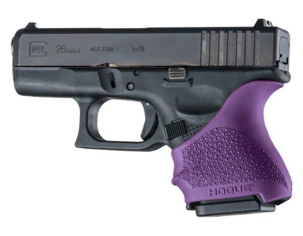 Hogue HandAll Beavertail Grip Sleeve Glock 26/27-Purple - Precision Shot Firearms