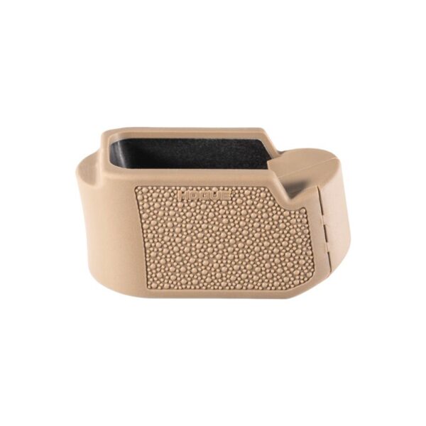 Hogue Overmolded Rubber Grip Extension Base Pad for Glock 26 FDE - Precision Shot Firearms