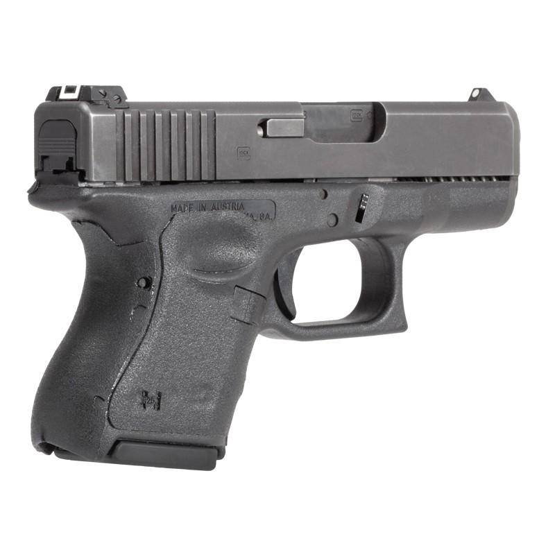 Hogue Wrapter Rubber Adhesive Handgun Grip for GLOCK Gen 3 26/27/33/39 Grain Texture Black - Precision Shot Firearms