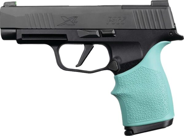 Hogue HandAll Beavertail Grip Sleeve Sig Sauer P365XL- Aqua - Precision Shot Firearms