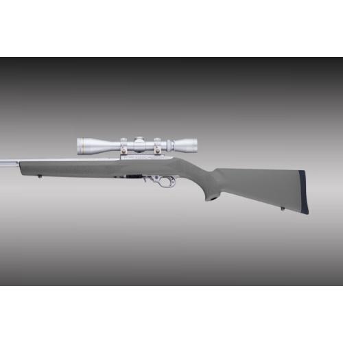Hoge Rubber Overmolded Stock with .920" Dia Barrel Channel for Ruger 10-22 Slate Grey - Precision Shot Firearms